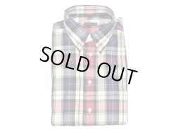 画像1: Deadstock 1990-2000'S GITMAN BROS PLAID B.D.Shirts Made in USA 紺赤白