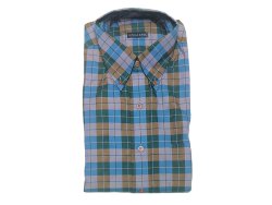 画像1: Deadstock 1990-2000'S GITMAN BROS PLAID B.D.Shirts Made in USA 青緑茶