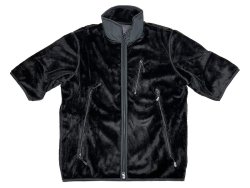 画像1: Deadstock 2000'S Needles Sportswear  H/S Stand Collar Fleece Black