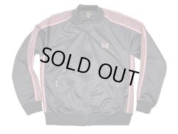 画像1: Deadstock 2010'S NEEDLES TRACK JACKET Poly Smooth Black×Pink