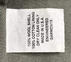 画像7: ENGINEERED GARMENTS® WOOL GABARDINE SPORTS JACKET NOS USA製 