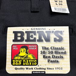 画像10: BEN DAVIS® The Classic Ben's Pants 50/50 Black SIZE有 ベン・デイビス