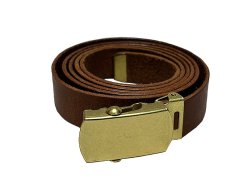 画像1: UN-SYMMETRY GI BELT 2.0 BROWN アンシンメトリー ガチャベルト 茶