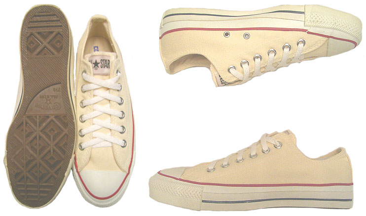 Deadstock 1990'S CONVERSE ALL STAR LOW NATURAL USA製 箱付 - Luby's （ルビーズ）