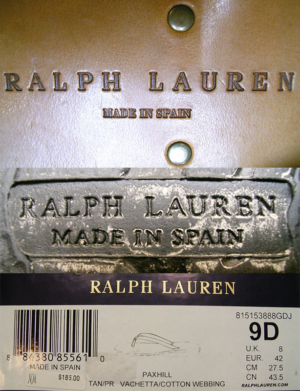 Ralph Lauren Leather Sandals ラルフ・ローレン 本革サンダル スペイン製 - Luby's （ルビーズ）