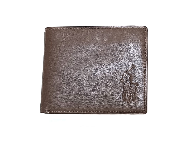 POLO by Ralph Lauren Lambs Skin Leather Wallet ポロ・ラルフ 羊革 二折財布 - Luby's