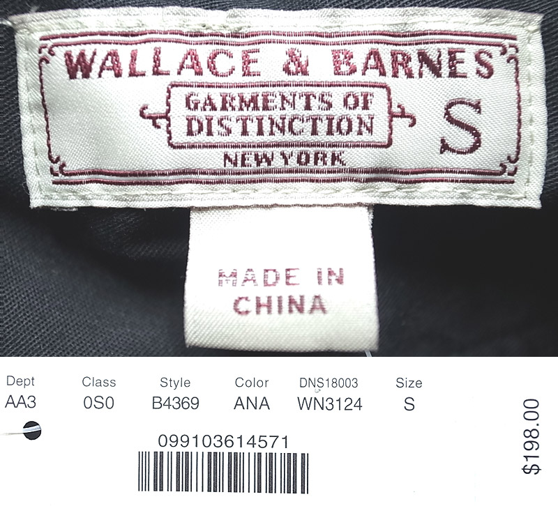 WALLACE & BARNES Wool CPO Shirts ウール CPO シャツ 紺×橙 格子柄 - Luby's （ルビーズ）
