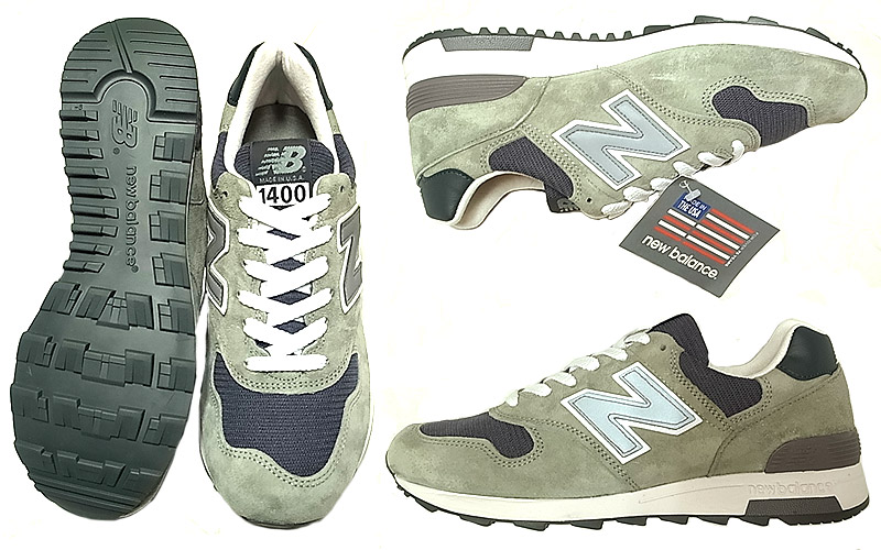 New Balance M1400CSP Gray Suede×Charcoal Mesh ニューバランス アメリカ製 - Luby's （ルビーズ）