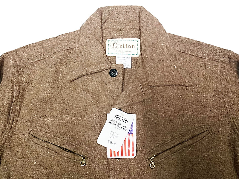 Deadstock 1980 90 S Melton Outer Wear メルトン Cpo Jk 茶ウール Made In Usa Luby S （ルビーズ）