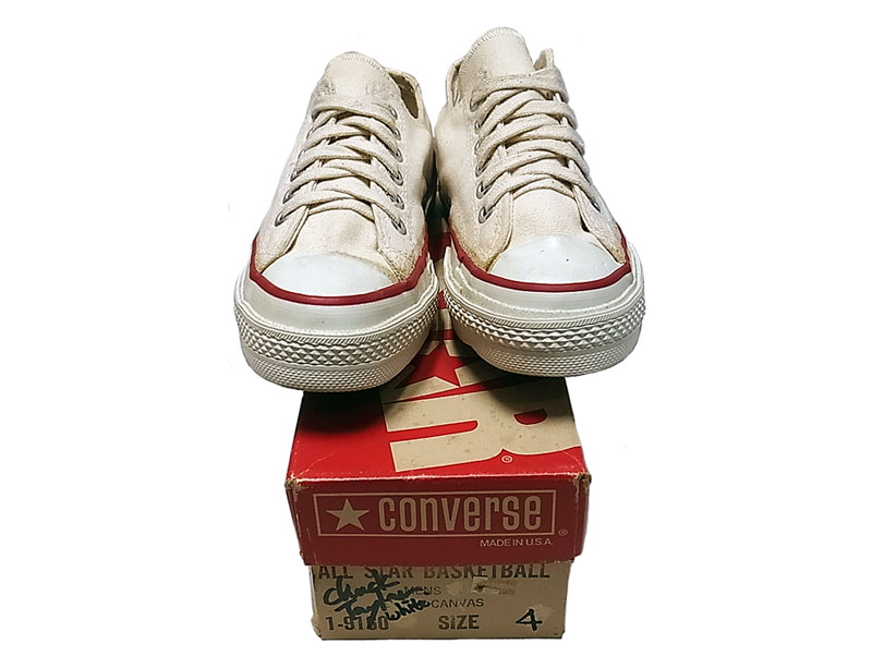 Deadstock 1970'S CONVERSE ALL★STAR(Chuck Taylor) 白 4 アメリカ製 箱付