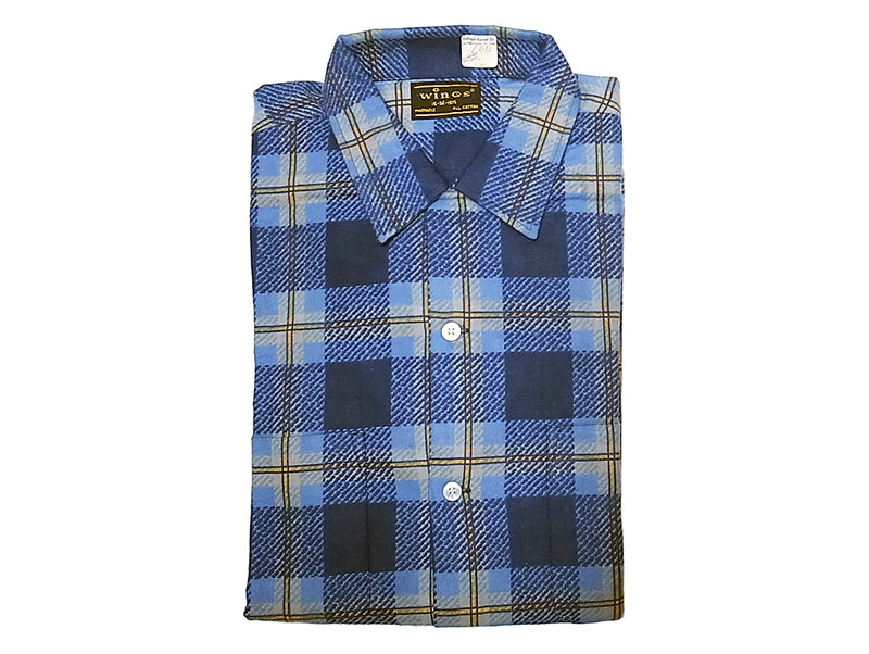 Deadstock 1960'S WINGS Flannel Shirts  デッドストック  アメリカ製