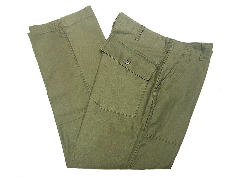 Deadstock 1970'S US.ARMY SATEEN OG107 TYPE-1 Utility Trousers 34×29