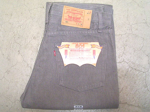Deadstock 1993'S LEVI'S 501 【SHRINK-TO-FIT】 Gray JEANS リーバイス USA製