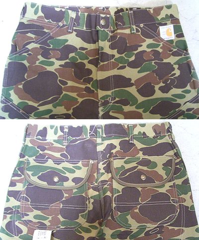 画像1: Deadstock 1989'S Carhartt Camouflage Duck Pants 【カーハート 100周年記念モデル】