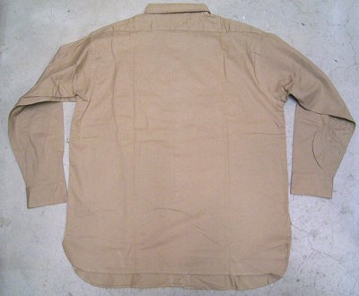 画像2: Deadstock 1960'S TrentonLOT:273 Cotton Twill  Work Shirts マチ付　USA製 
