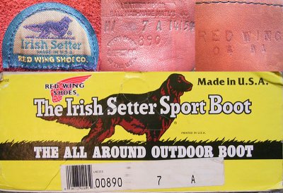 画像3: Deadstock 1991'S RED WING Irish Setter 890 LADIES  半円緑タグ(内側）箱付