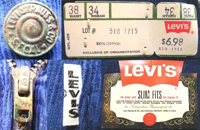 画像3: Deadstock 1970'S LEVI'S 518 BIG"E" SLIM FIT CORDUROY ビックE USA製