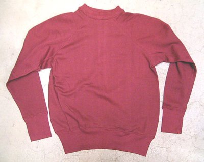 画像2: Deadstock 1960-70'S B.V.D. Sweat Shirts バーガンディ ラグラン 綿100% USA製