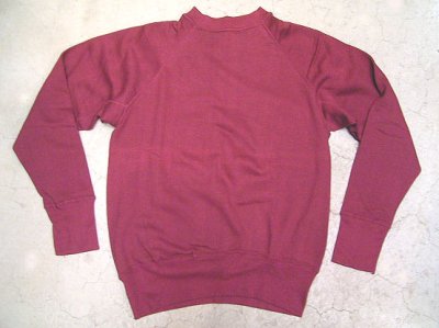 画像1: Deadstock 1960-70'S B.V.D. Sweat Shirts バーガンディ ラグラン 綿100% USA製
