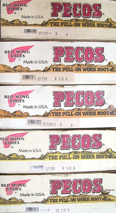 画像3: Deadstock 1992'S RED WING 1159 リザード(型押し) PECOS BOOT Made in USA 箱付