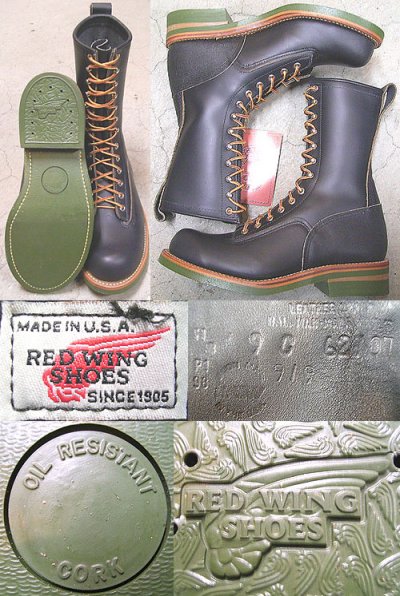 画像2: Deadstock 1989-99'S RED WING 919-1 LOGGER Boots Made in USA 箱付