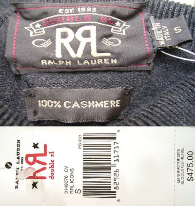画像3: Double RL(RRL) Cashmere Turtle-Neck Sweater カシミア100% イタリア製