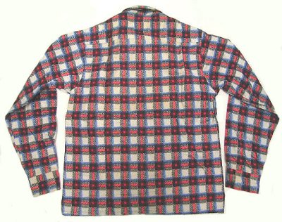 画像2: Deadstock 1970'S Stephens Print Flannel  Shirts  100% Cotton 赤×青　USA製