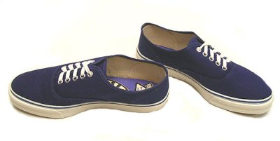 画像1: Deadstock 1970-80'S CONVERSE NAUT1 Oxford Deck Shoes 紺 USA製 箱付
