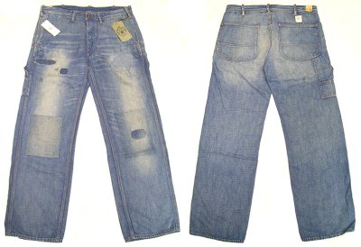 画像1: Double RL(RRL) Rugged Painter Pants  リネン混ペインター Vintage加工 USA製