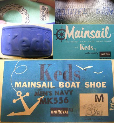 画像3: Deadstock 1970'S U.S.Keds MAINSAIL BOAT SHOES MK556 紺 USA製 箱付