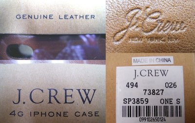 画像3: J.CREW 4G IPHONE Leather（本革）CASE  茶　アイフォーン( 4,4S)ケース