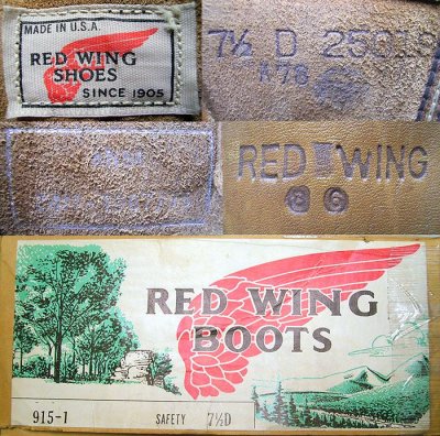 画像3: Deadstock 1978'S RED WING 915-1　STEEL TOE（ANSI Z411-1)  茶箱 #2 