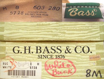 画像3: Deadstock 1970-80'S G.H.Bass White Bucks バス・ホワイトバックス USA製 箱付