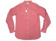 画像1: J.CREW Red Chambray Shirts  Chin-Strap 赤シャンブレーシャツ ONE WASH (1)
