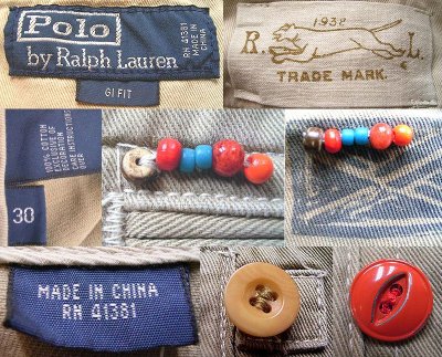 画像3: POLO by Ralph Lauren GI Chino Shorts ペイント・ビーズ Vintage加工 