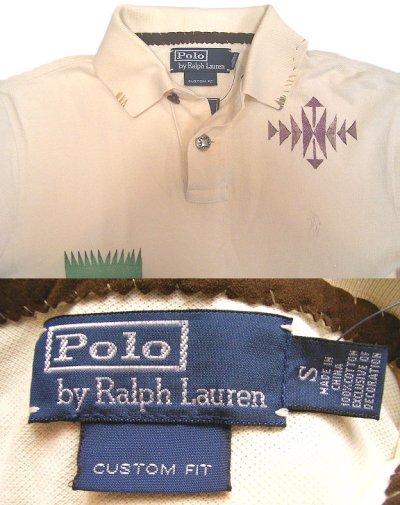 画像2: POLO by Ralph Lauren Native American Polo Shirts　生成　コンチョ・プリント・刺繍