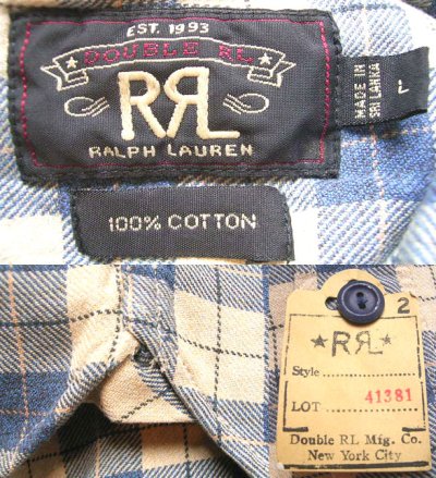画像3: Double RL(RRL) Pull-Over Flannel Shirts  ダブルアールエル プルオーバー