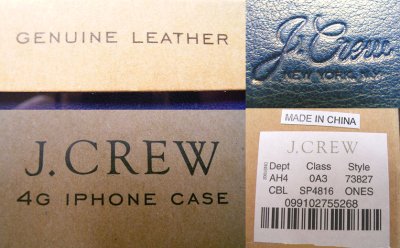 画像3: J.CREW 4G IPHONE Leather（本革）CASE  紺レザー　アイフォーン( 4,4S)ケース
