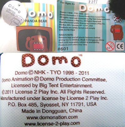 画像3: DOMO PANDA BEAR Stuffed Doll Limited Edition パンダのキグルミを着たDOMO君