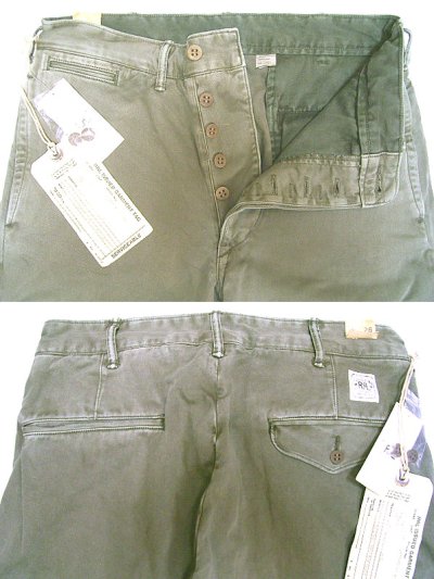 画像2: Double RL(RRL) US.Military　D-2 Trousers 100%Cotton Vintage加工