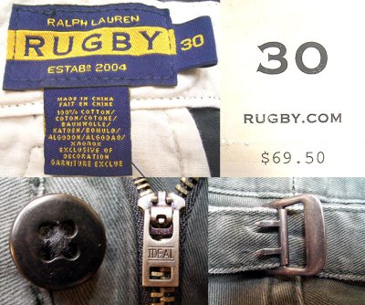 画像3: RUGBY by Ralph Lauren Buckle Back Chino Shorts ブラック・チノ短パン