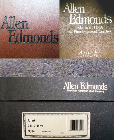 画像3: Allen Edmonds Amock Suede Chukka Boot OLIVE Vintage加工 USA製 箱付