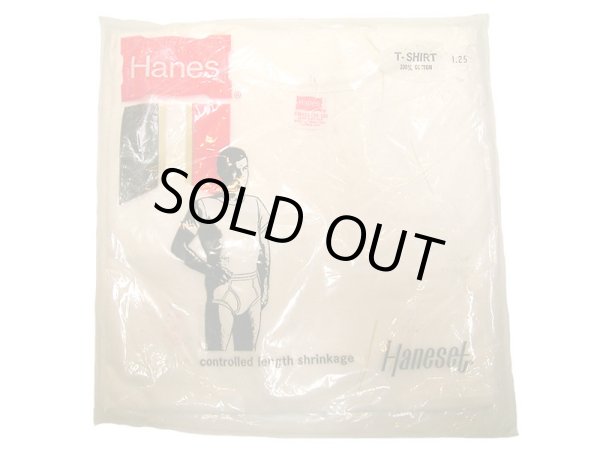 画像1: Deadstock 1980'S Hanes Pack T-Shirts White Made in USA  綿100% 袋入 (1)