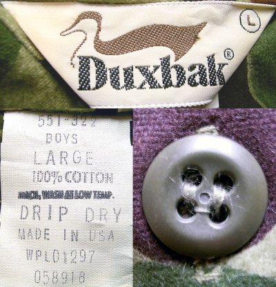 画像3: Deadstock 1980'S Duxbak Camouflage Chamois Shirts シャモアシャツ USA製 