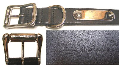 画像3: RALPH LAUREN Black Leather Belt ラルフ・ローレン 本革ベルト 黒 イギリス製