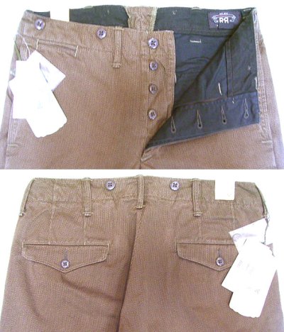 画像2: Double RL(RRL) Classic Work Trousers   Brown 100%Cotton Vintage加工