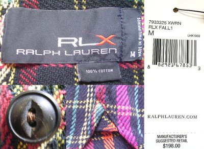 画像3: RLX by Ralph Lauren Native Flannel Shirts ネイティヴ織 チンスト・プルオーバー