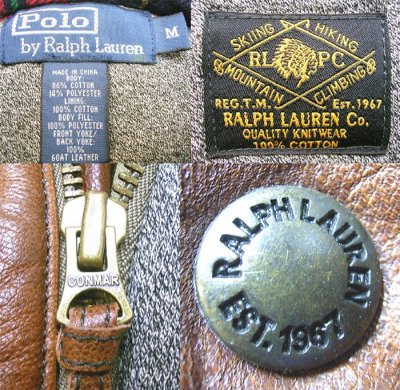 画像3: POLO by Ralph Lauren Leather York Vest Salt&Paper 杢レザーヨーク・ベスト 
