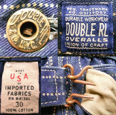 画像3: Double RL(RRL) Wabash Stripe Painter Pants W30 Vintage加工 USA製 #1完品