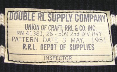 画像2: Double RL(RRL) USN Boder Knit Cap ダブルアールエル ボーダー ニットキャップ紺白  
